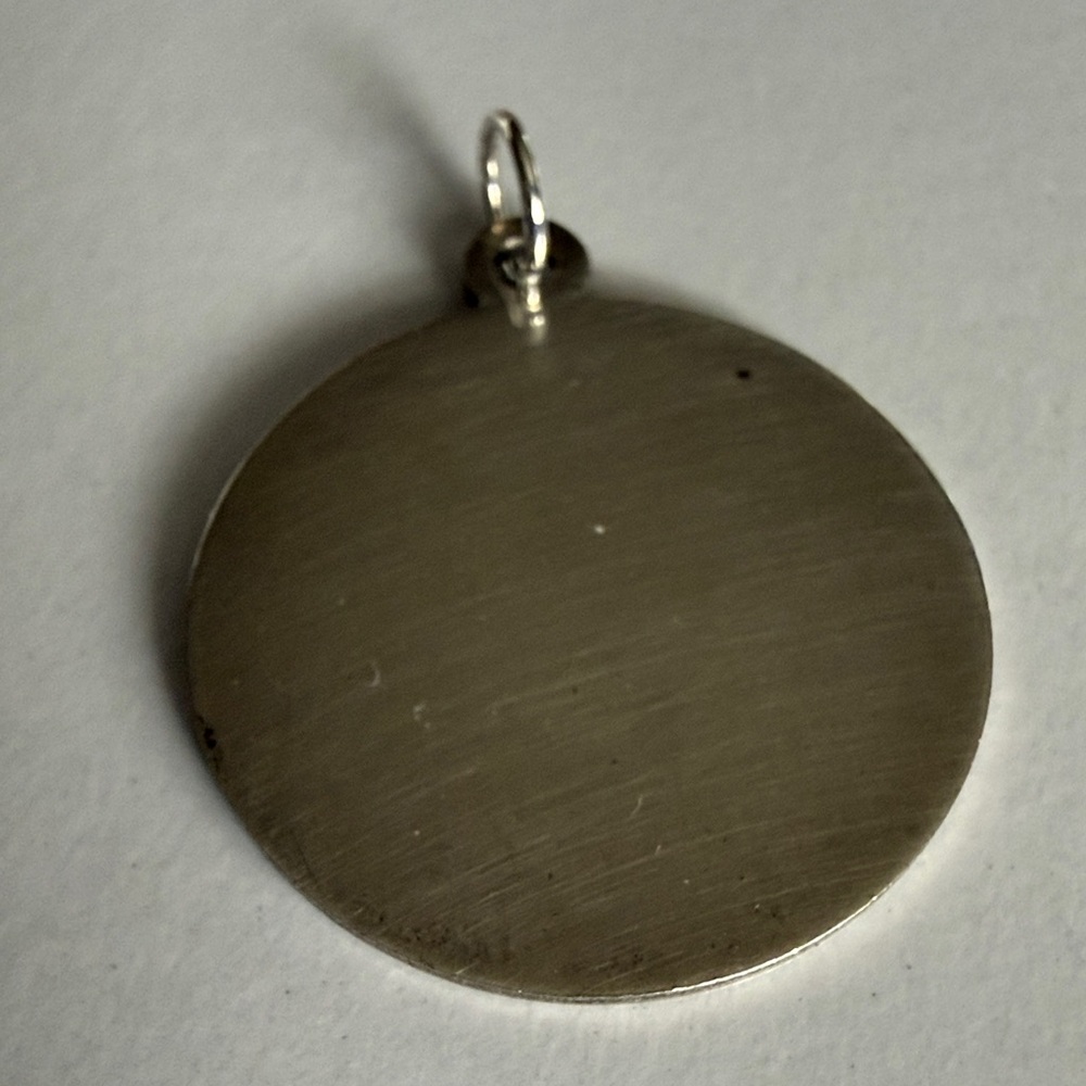 Sterling Silver Blank Charm for  Bracelet or Necklace